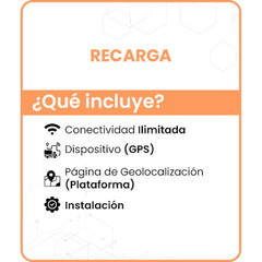 Recarga Paquete completo GPS - Precio Anual / Incluye Dispositivos GPS e Instalación